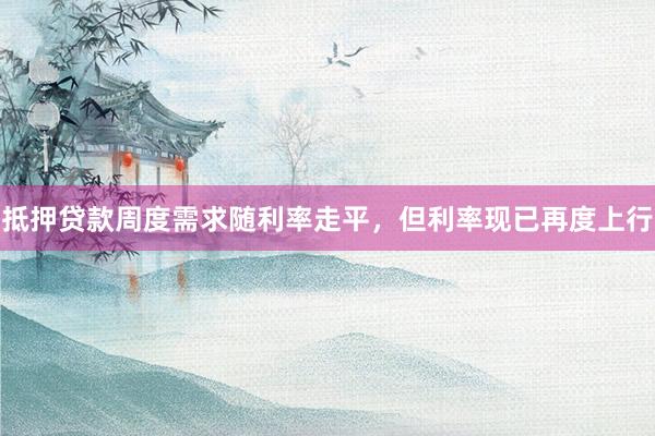 抵押贷款周度需求随利率走平，但利率现已再度上行