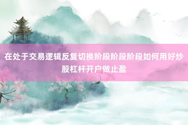 在处于交易逻辑反复切换阶段阶段阶段如何用好炒股杠杆开户做止盈