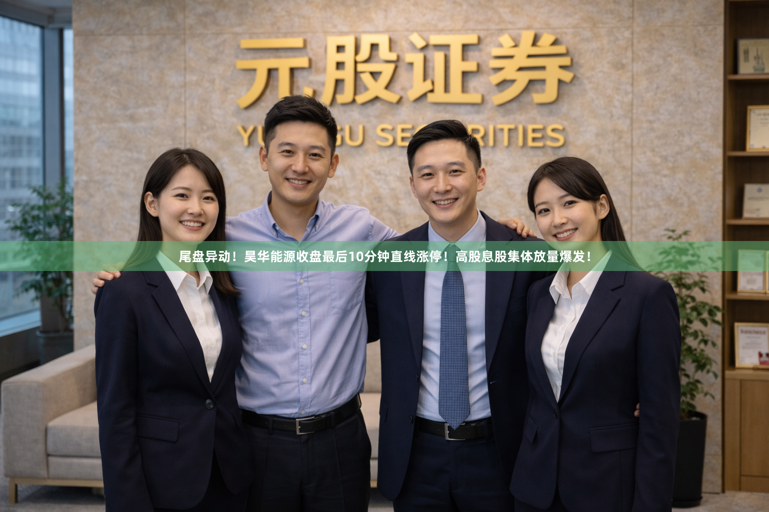 尾盘异动！昊华能源收盘最后10分钟直线涨停！高股息股集体放量爆发！